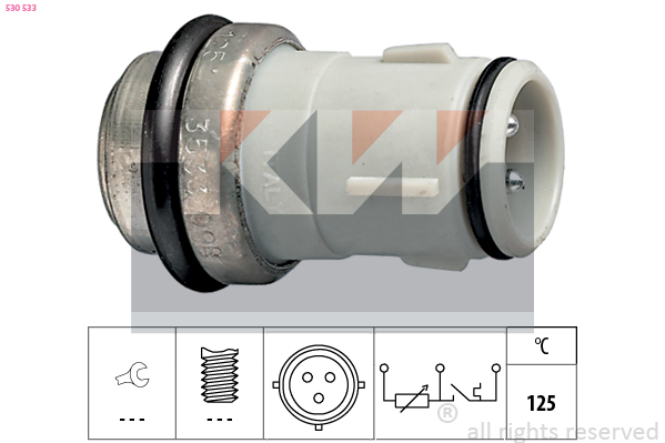 Senzor,temperatura lichid de racire 530 533 KW